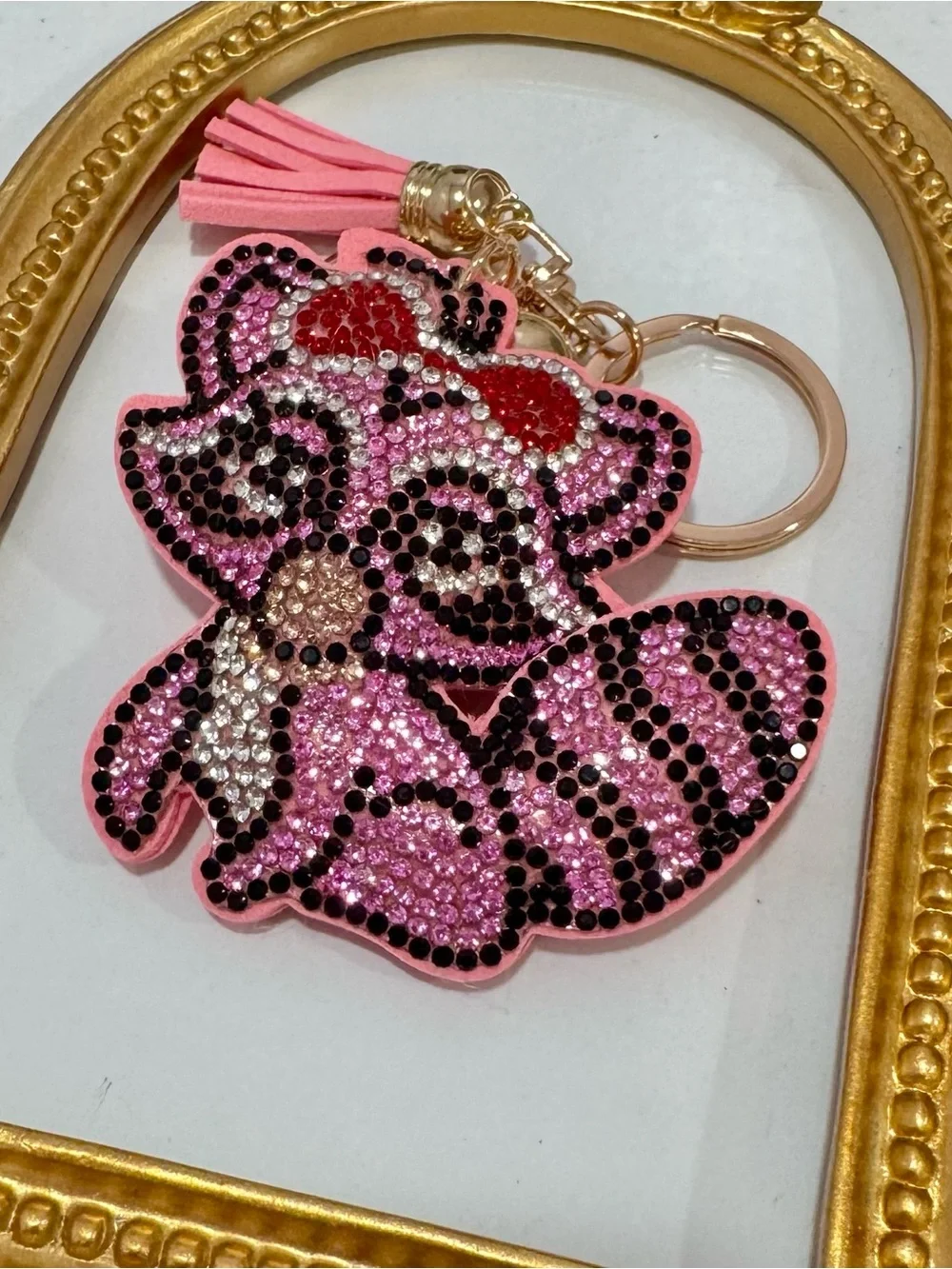 New Pink Raccoon Keychain/Bag Charm